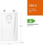 Preview: Clage CEX-U elektronisch geregelter Durchlauferhitzer 11/13,5kW, weiß (2400-26413)