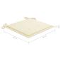 Preview: Gartenstuhl-Kissen 4 Stk. Beige 50x50x3 cm Oxford-Gewebe