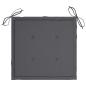 Preview: Gartenstuhl-Kissen 4 Stk. Anthrazit 50x50x3 cm Oxford-Gewebe