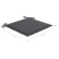 Preview: Gartenstuhl-Kissen 4 Stk. Anthrazit 50x50x3 cm Oxford-Gewebe