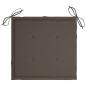 Preview: Gartenstuhl-Kissen 6 Stk. Taupe 40x40x3 cm Oxford-Gewebe