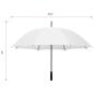 Preview: Regenschirm Weiß 130 cm 