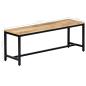 Preview: Esszimmerbank 120 cm Massives Raues Mangoholz