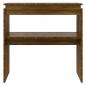Preview: Konsolentisch Braun Eichen-Optik 80x30x80 cm Holzwerkstoff