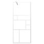Preview: Duschwand für Walk-In Dusche 90x195 cm ESG-Glas Weiß