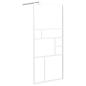 Preview: Duschwand für Walk-In Dusche 90x195 cm ESG-Glas Weiß
