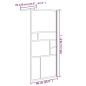 Preview: Duschwand für Walk-In Dusche 90x195 cm ESG-Glas Weiß