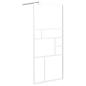 Preview: Duschwand für Walk-In Dusche 90x195 cm ESG-Glas Weiß