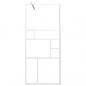 Preview: Duschwand für Walk-In Dusche 90x195 cm ESG-Glas Weiß