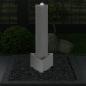 Preview: Gartenbrunnen Silbern 37,7x32,6x110 cm Edelstahl