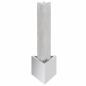 Preview: Gartenbrunnen Silbern 37,7x32,6x110 cm Edelstahl