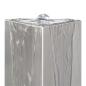 Preview: Gartenbrunnen Silbern 37,7x32,6x110 cm Edelstahl