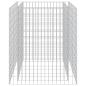 Preview: Gabionen-Hochbeet Verzinkter Stahl 90×90×100 cm