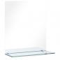 Preview: Wandspiegel mit Regal 20×40 cm Hartglas