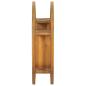Preview: Wandregal Yin und Yang 60x15x60 cm Teak Massivholz 