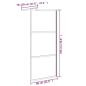 Preview: Duschwand für Walk-In Dusche 80x195 cm Dunkel ESG Glas Schwarz
