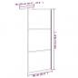 Preview: Duschwand für Walk-In Dusche 80x195 cm Dunkel ESG Glas Schwarz