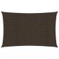 Preview: ARDEBO.de - Sonnensegel 160 g/m² Braun 2x5 m HDPE  