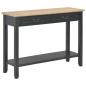 Preview: ARDEBO.de - Konsolentisch Schwarz 110 x 35 x 80 cm Holz