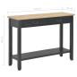 Preview: Konsolentisch Schwarz 110 x 35 x 80 cm Holz