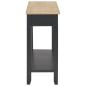 Preview: Konsolentisch Schwarz 110 x 35 x 80 cm Holz