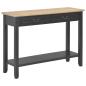 Preview: Konsolentisch Schwarz 110 x 35 x 80 cm Holz