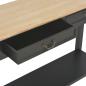Preview: Konsolentisch Schwarz 110 x 35 x 80 cm Holz