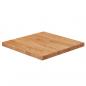 Preview: ARDEBO.de - Tischplatte Quadratisch Hellbraun 40x40x2,5cm Behandelte Eiche