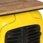 Preview: Traktor-Weinschrank Gelb 49x31x172 cm Mango Massivholz