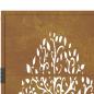 Preview: Gartentor 105x105 cm Cortenstahl Baum-Design