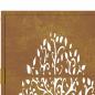 Preview: Gartentor 105x105 cm Cortenstahl Baum-Design