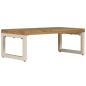 Preview: Couchtisch 100x50x35 cm Mango Massivholz und Stahl