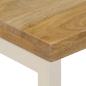 Preview: Couchtisch 100x50x35 cm Mango Massivholz und Stahl