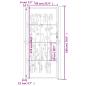Preview: Gartentor Anthrazit 105x180 cm Stahl Bambus-Design
