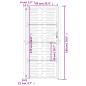Preview: Gartentor Anthrazit 105x180 cm Stahl Quadratisches Design