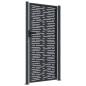 Preview: Gartentor Anthrazit 100x175 cm Stahl Quadratisches Design