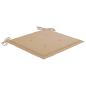 Preview: Gartenstühle 2 Stk. mit Beige Kissen Massivholz Teak