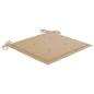 Preview: Gartenstühle 2 Stk. mit Beige Kissen Teak Massivholz 