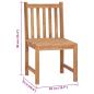 Preview: Gartenstühle 8 Stk. mit Kissen Massivholz Teak
