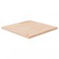 Preview: ARDEBO.de - Tischplatte Quadratisch 50x50x2,5 cm Eichenholz Unbehandelt