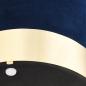 Preview: Hocker Blau und Golden Samt