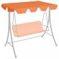 Preview: ARDEBO.de - Ersatzdach für Hollywoodschaukel Orange 188/168x145/110 cm