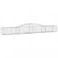 Preview: Gabionen mit Hochbogen 25 Stk. 400x50x40/60cm Verzinktes Eisen