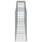 Preview: Gabionen mit Hochbogen 25 Stk 400x50x120/140cm Verzinktes Eisen