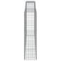 Preview: Gabionen mit Hochbogen 9 Stk. 400x50x180/200cm Verzinktes Eisen