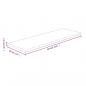 Preview: Regalboden 80x20x1,5 cm Unbehandeltes Massivholz Eiche