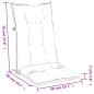 Preview: Hochlehner-Auflagen 6 Stk. Melange Hellgrau 120x50x7 cm Stoff
