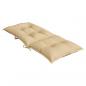 Preview: Hochlehner-Auflagen 2 Stk. Melange Beige 120x50x7 cm Stoff