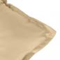 Preview: Niedriglehner-Auflagen 2 Stk. Melange Beige 100x50x7 cm Stoff