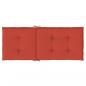 Preview: Hochlehner-Auflagen 6 Stk. Melange Rot 120x50x4 cm Stoff